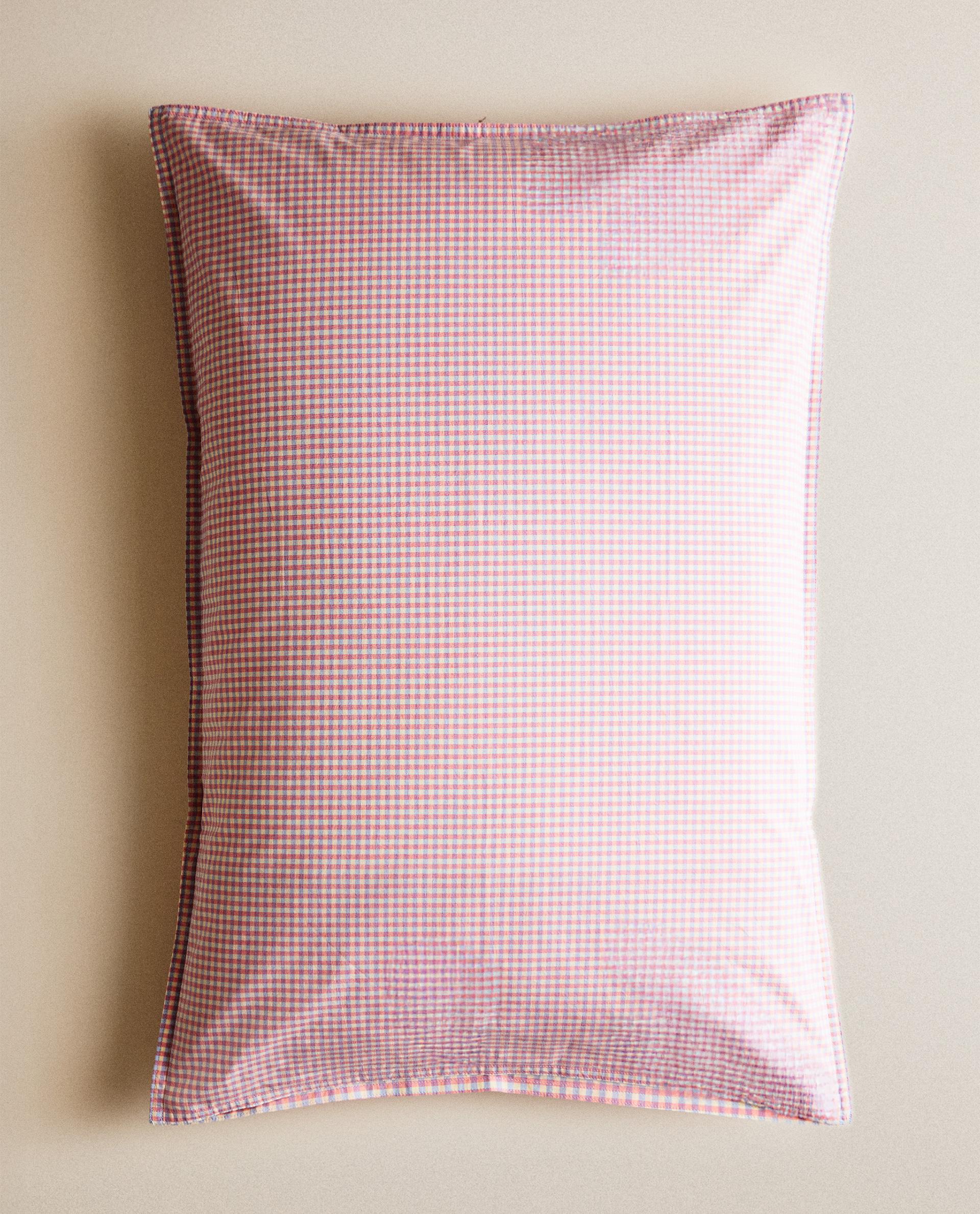 KIDS' GINGHAM COTTON PILLOWCASE product thumbnail 9