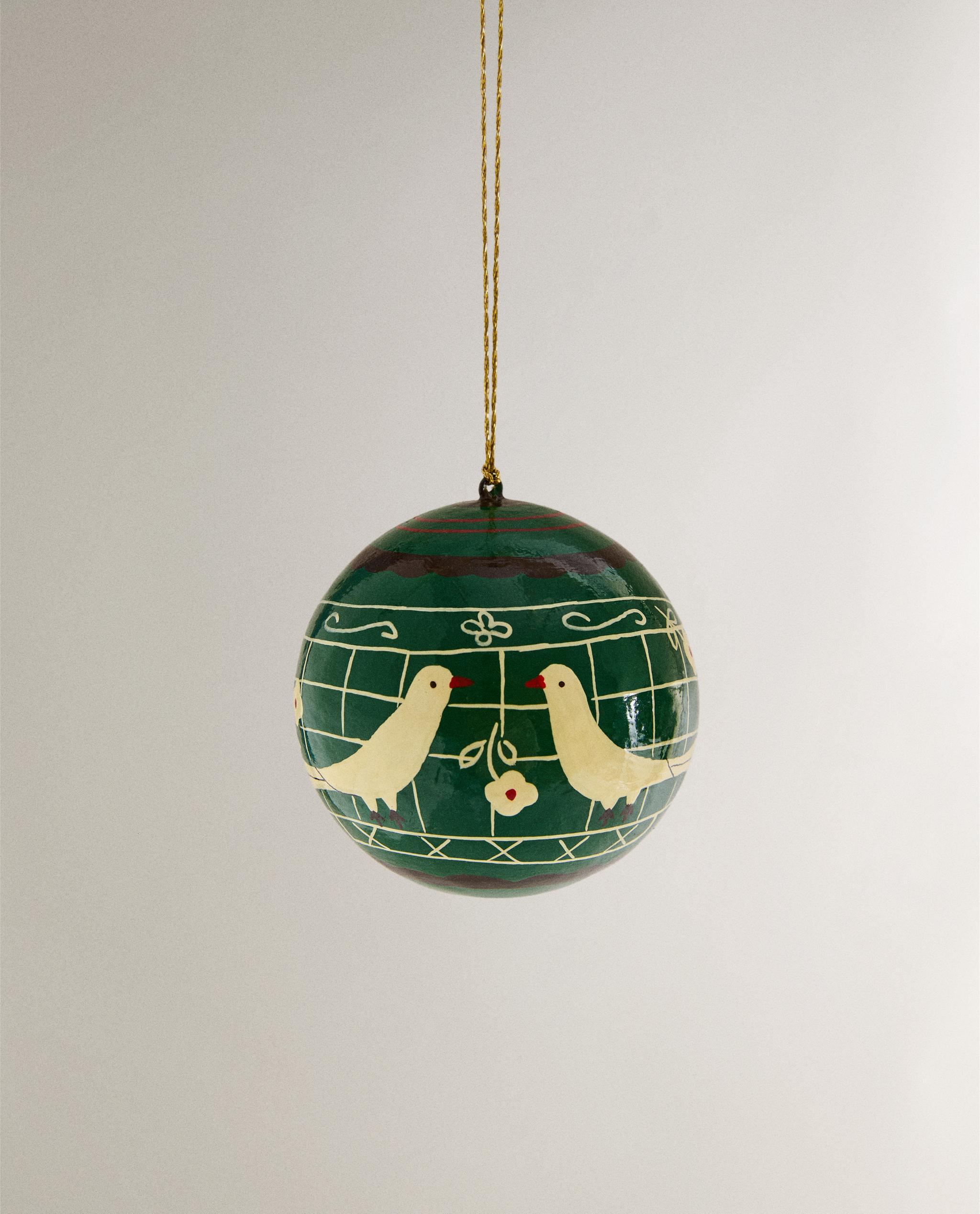 ニワトリと花のボール クリスマスツリーオーナメント | Zara Home 日本