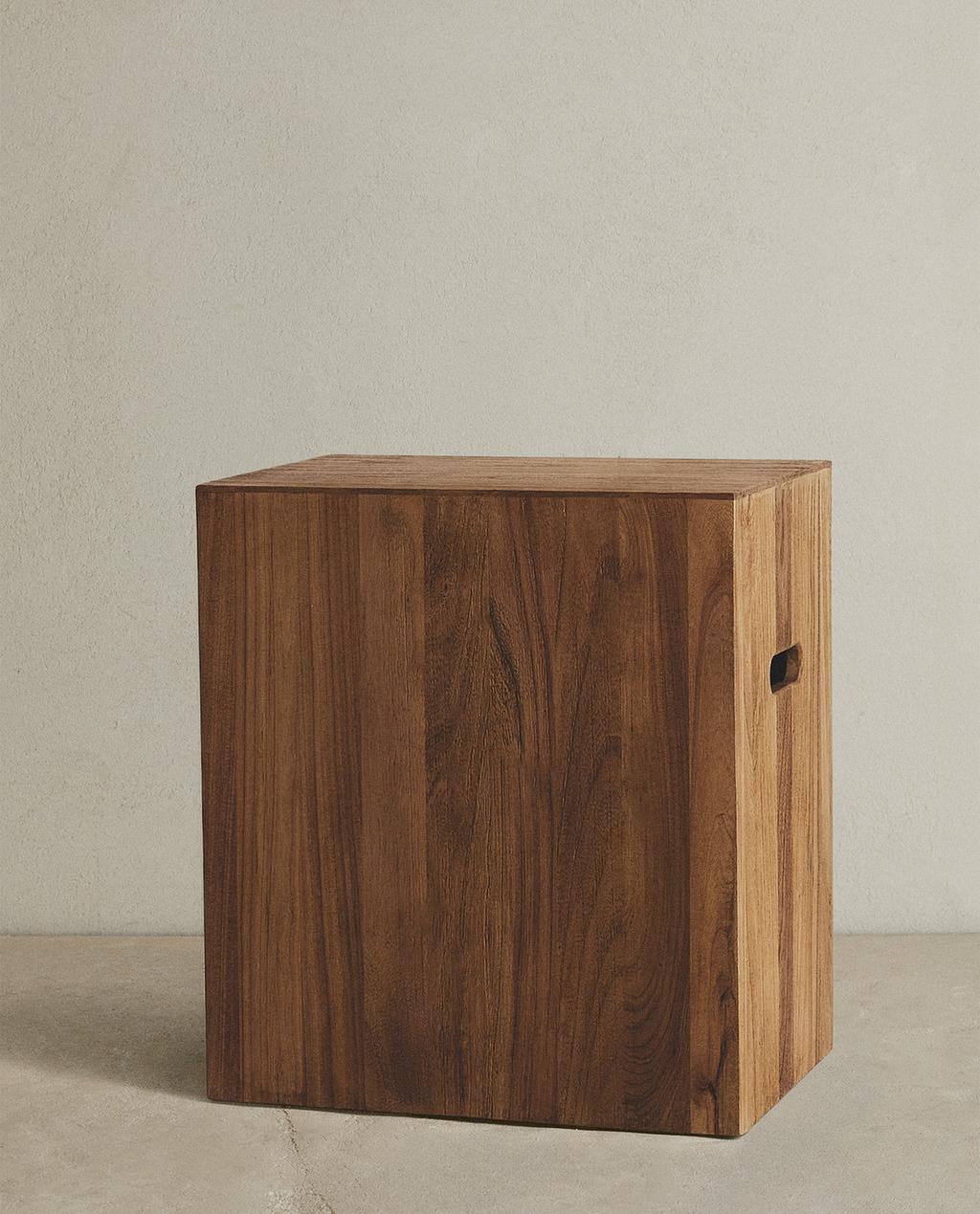 MESA AUXILIAR CUBO MADERA MESA AUXILIAR CUBO MADERA