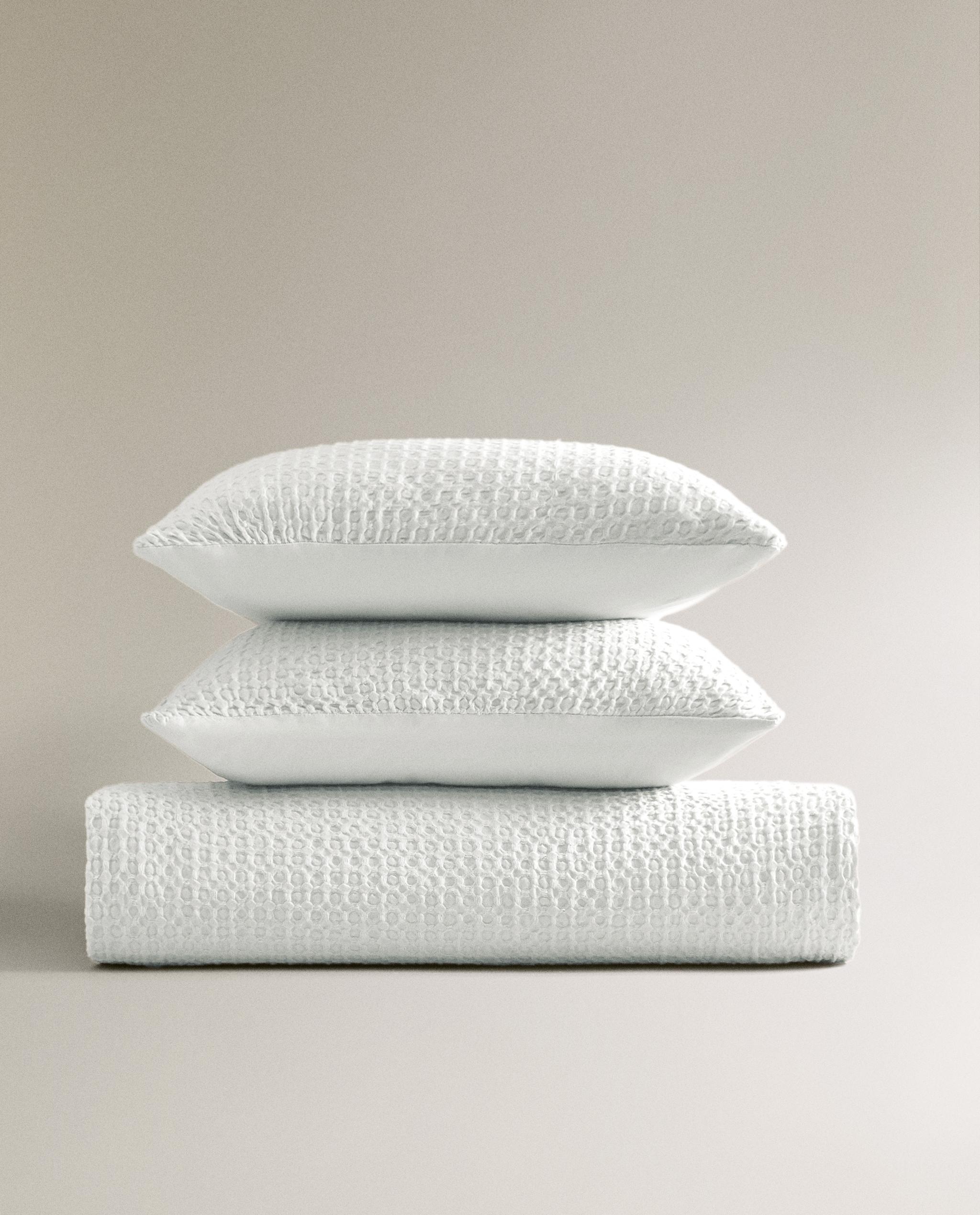 ZARA HOME 掛け布団カバー ダブル パーケルコットン 掛け布団カバー（300スレッド） | Zara Home