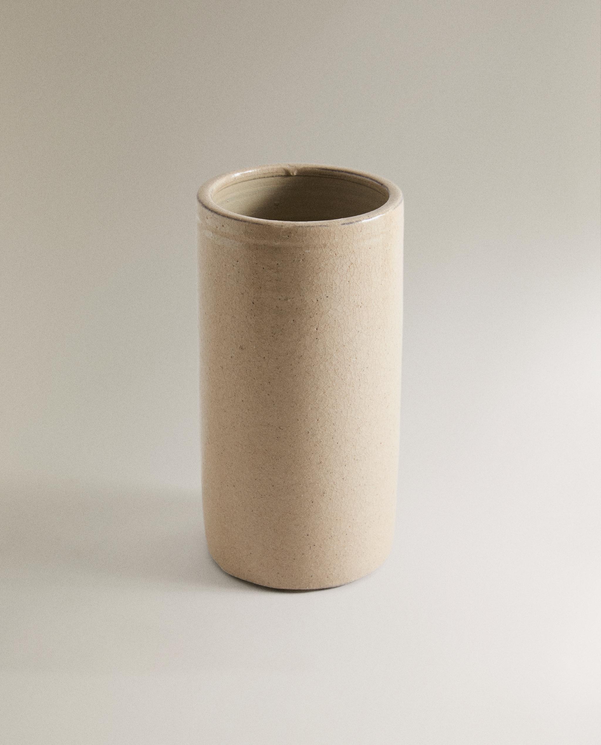 CYLINDRICAL CERAMIC VASE product thumbnail 7