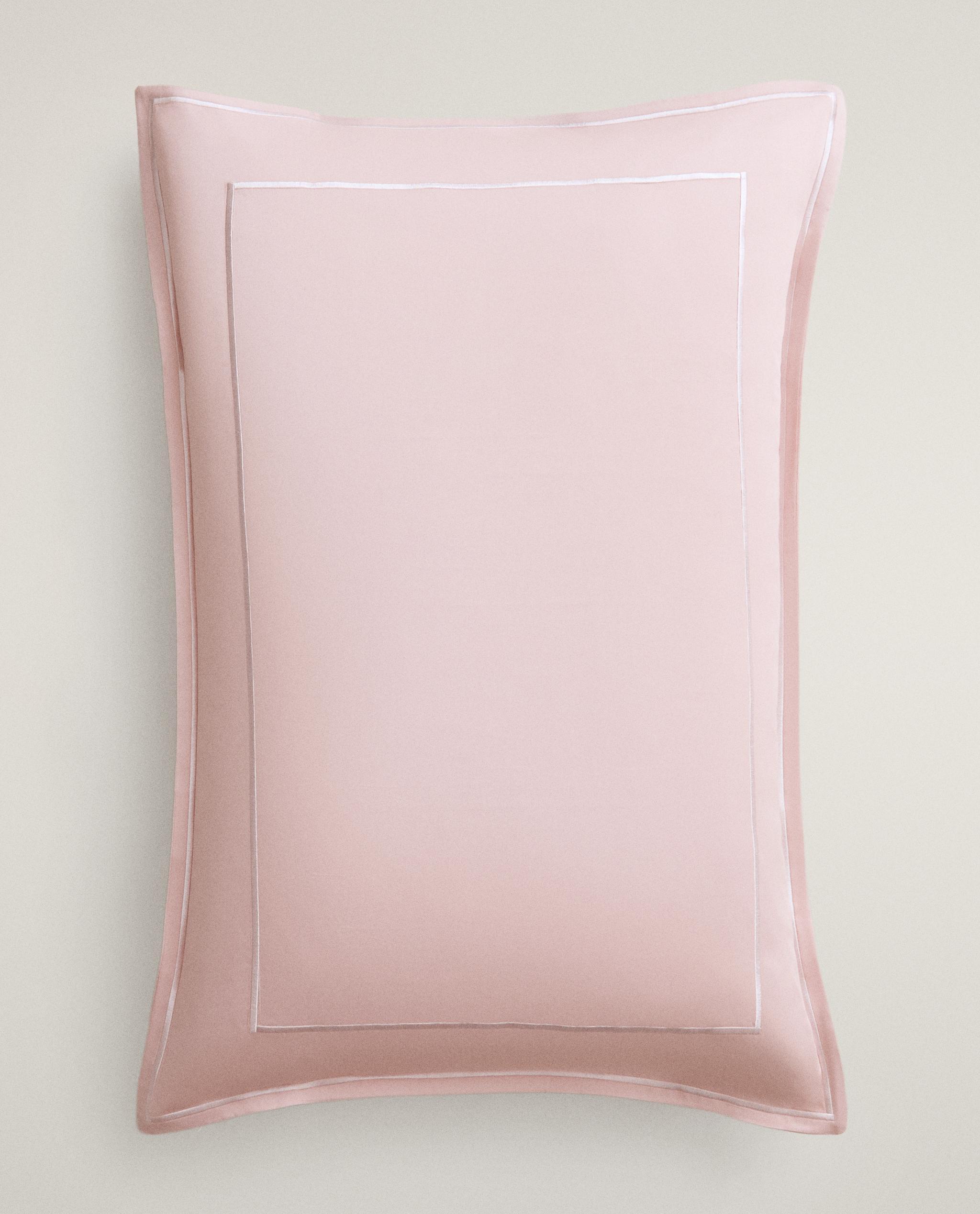 SATEEN PILLOWCASE WITH DOUBLE TRIM product thumbnail 4