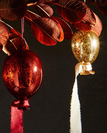 GLASS BALLOON CHRISTMAS TREE DECORATION