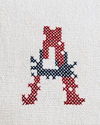 LINEN CUSHIONS WITH ALPHABET EMBROIDERY product thumbnail 3