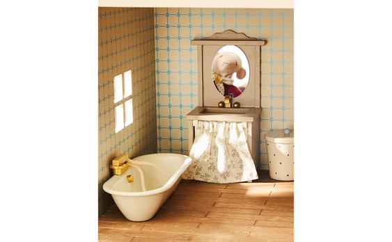 KIDS' DOLL HOUSE BATHROOM TOY SET