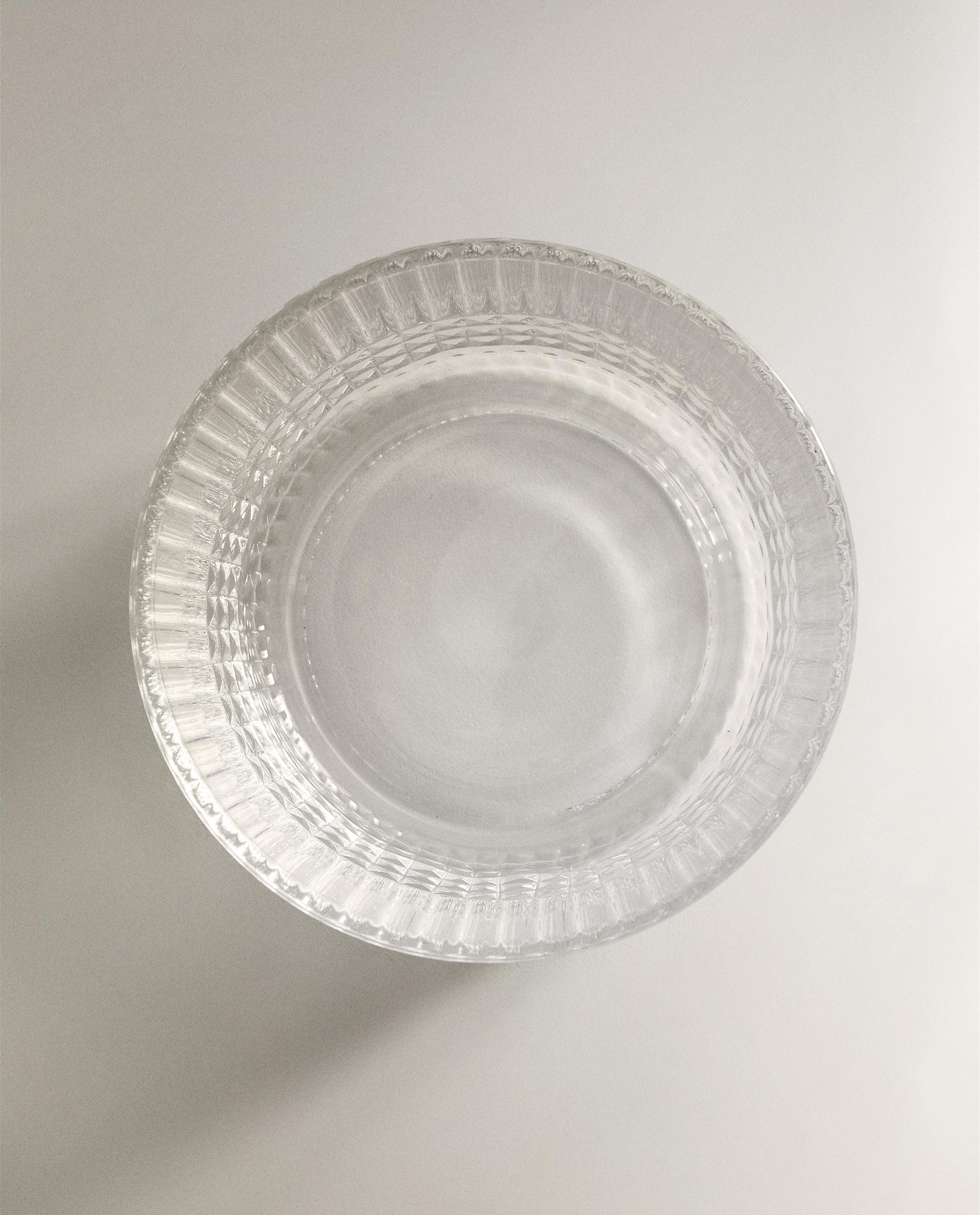 GLASS MINI BOWL WITH RAISED GEOMETRIC DESIGN product thumbnail 8