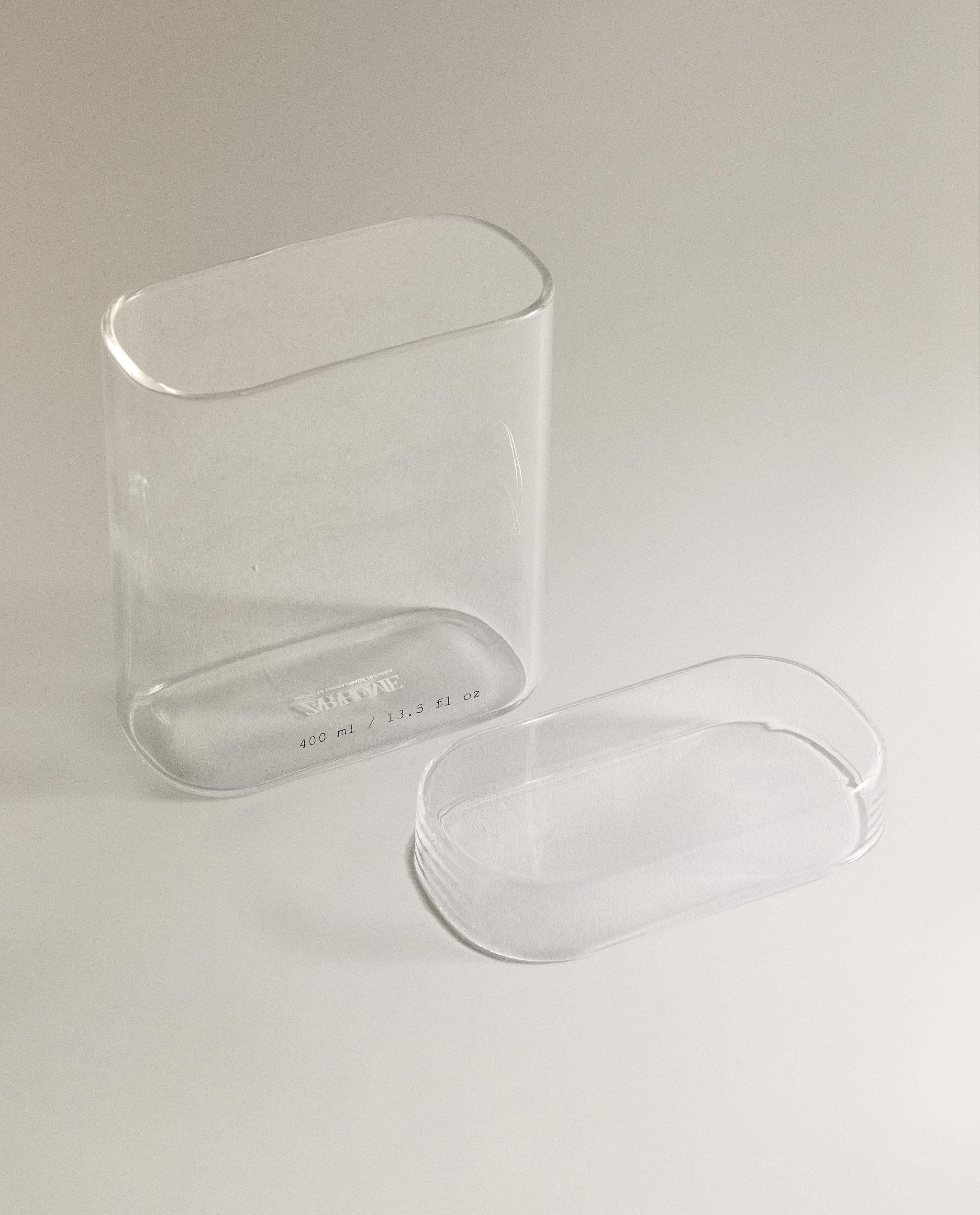 BOROSILICATE BATHROOM ORGANISER JAR WITH LETTERS product thumbnail 3