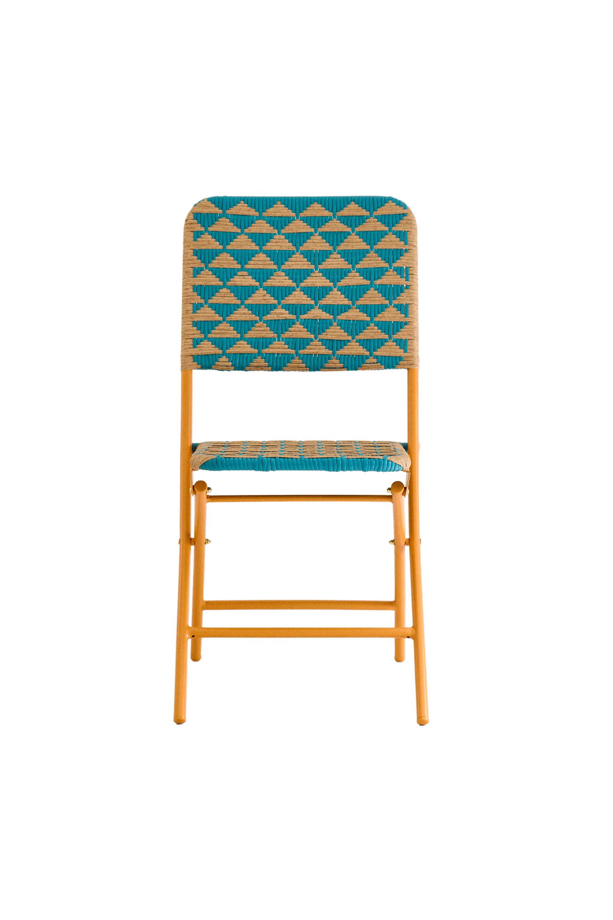 WOVEN FOLDING CHAIR WITH TRIANGLES | Zara Home United States