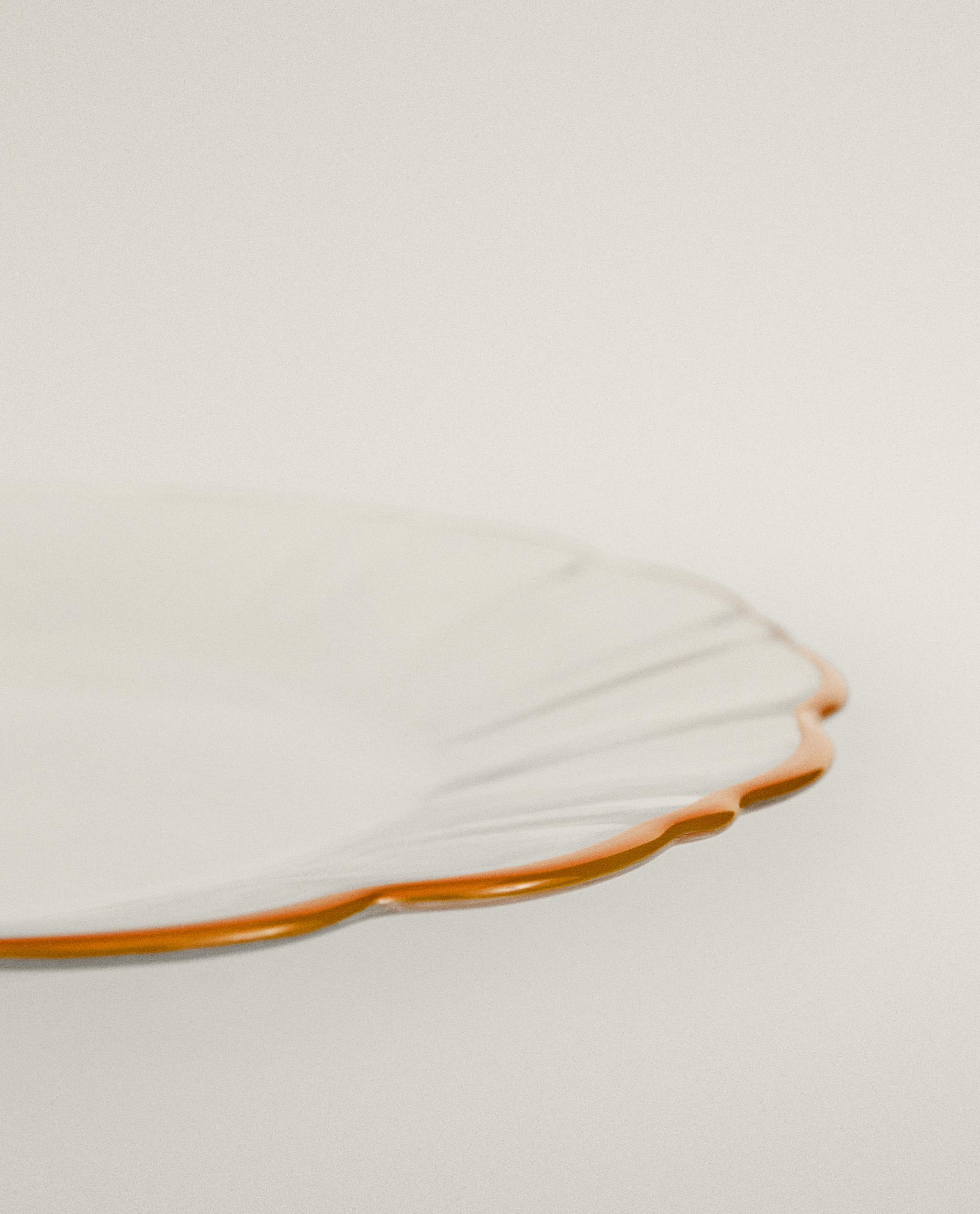 GLASS DESSERT PLATE WITH RIM product thumbnail 18