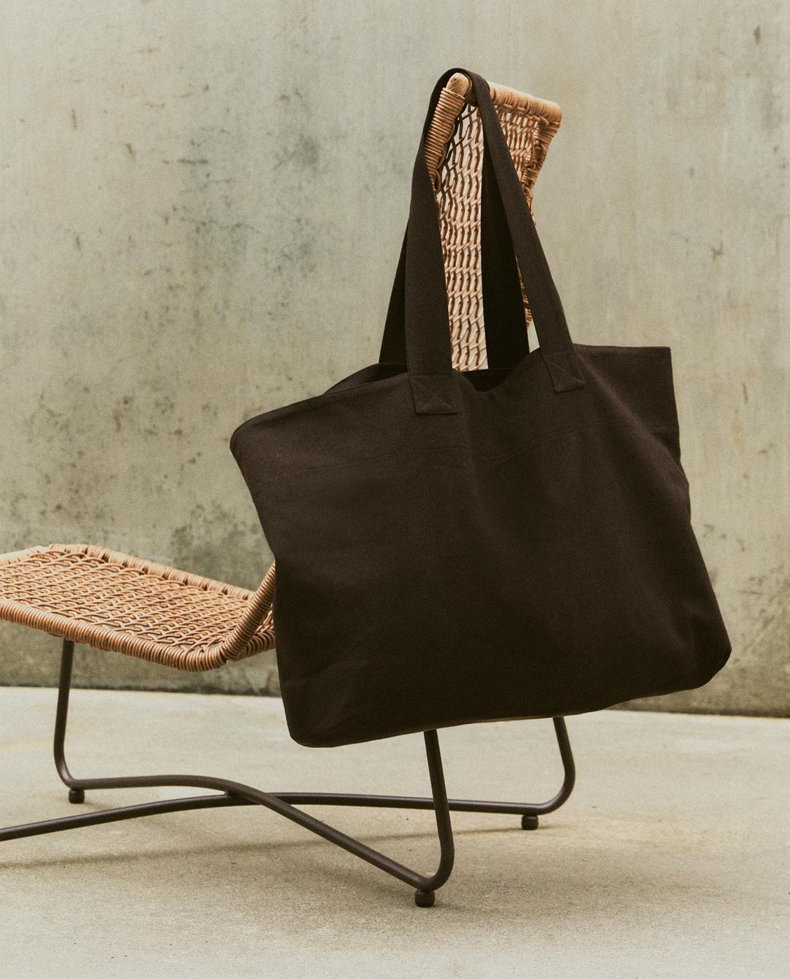 Eco Bag Bolso De Tela Zara Bolsa De Friselina Riñon Bolsa