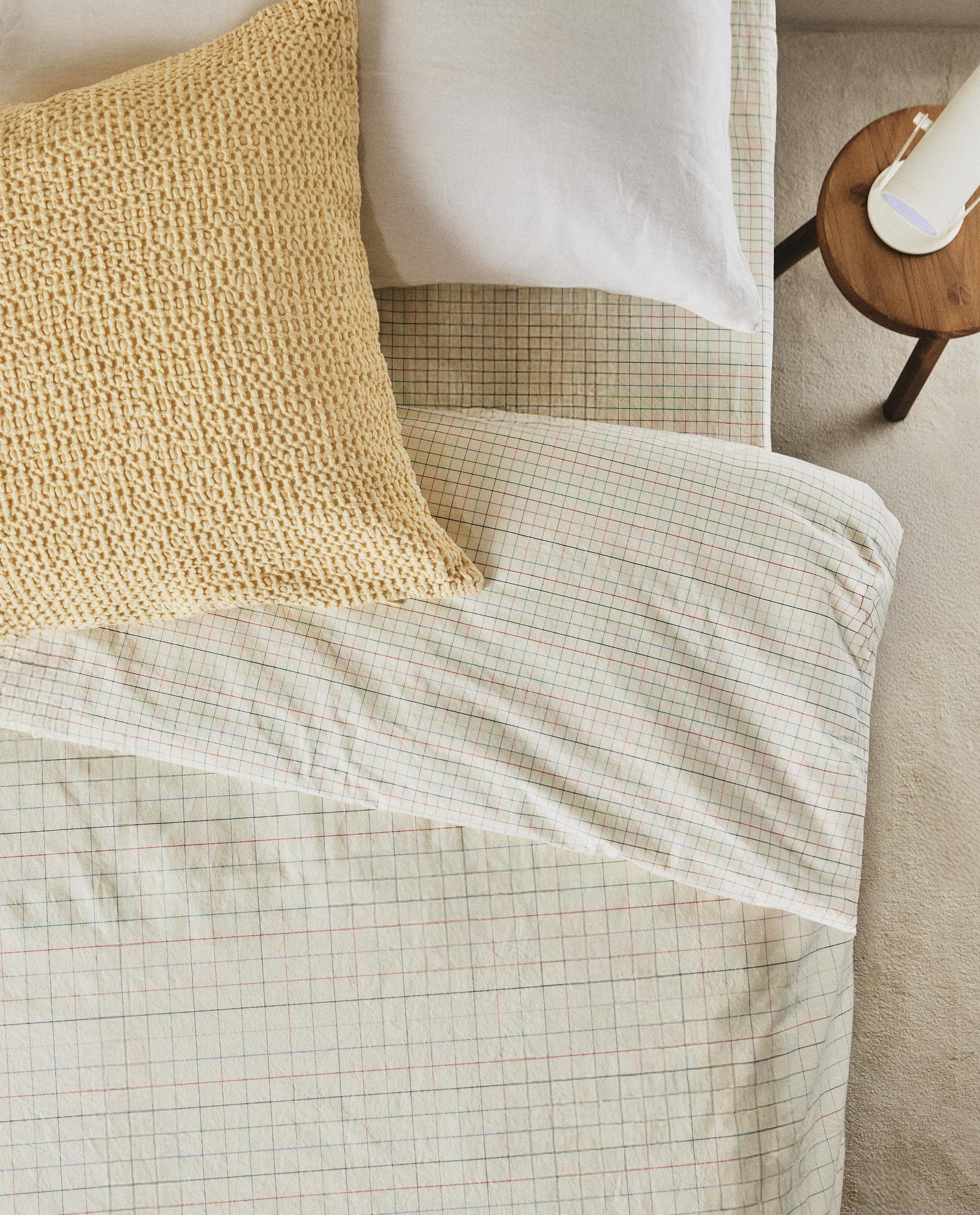 CHILDREN'S CHECK COTTON DUVET COVER product thumbnail 2