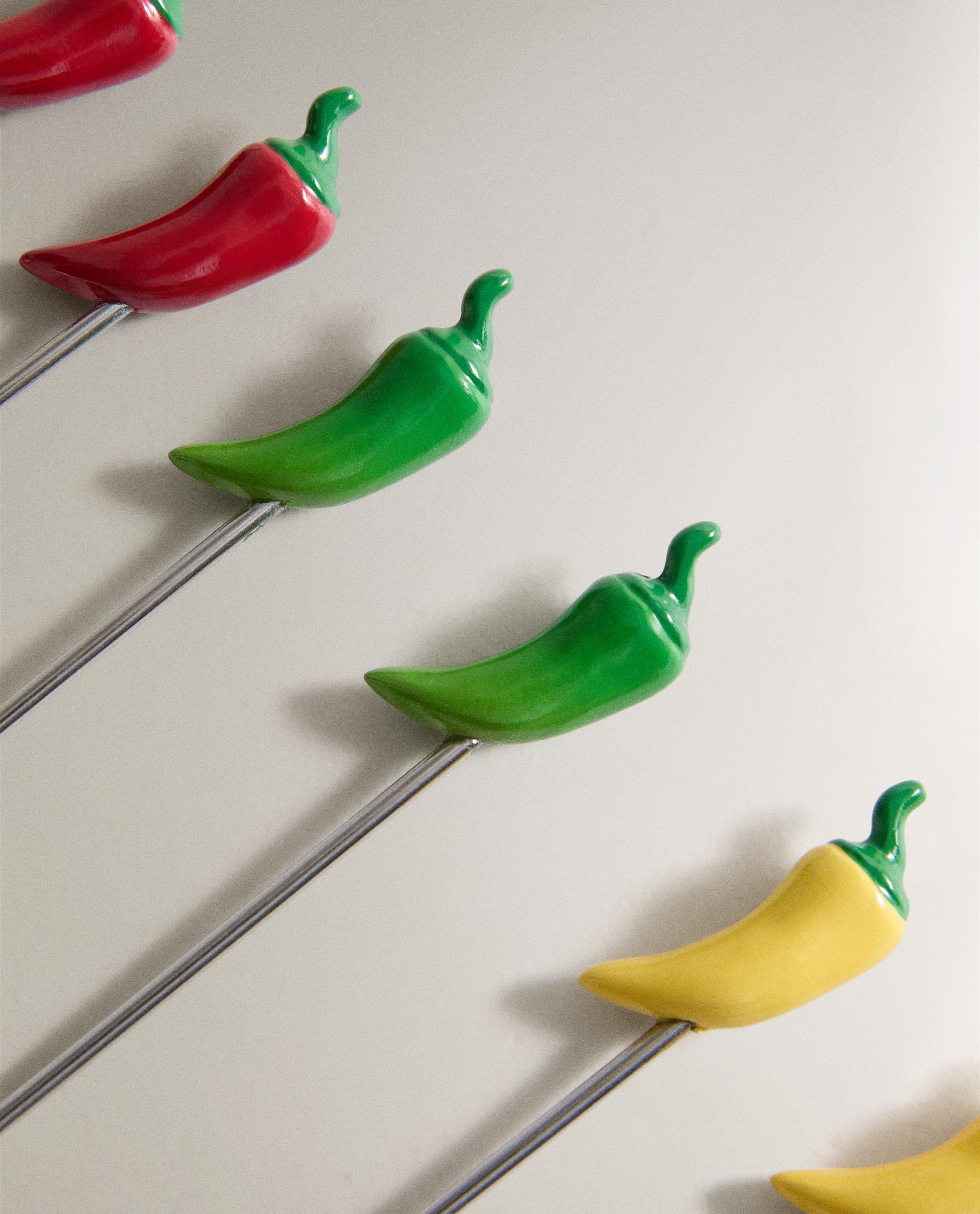 PACK OF CHILLI PEPPER COCKTAIL PICKS product thumbnail 5