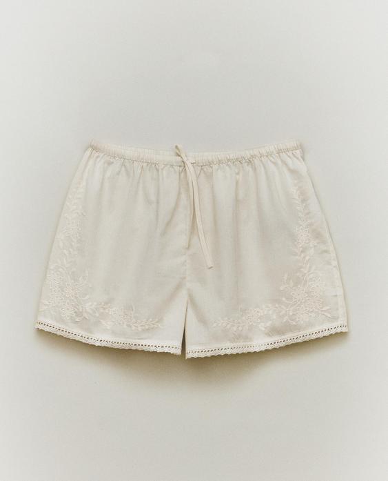 KATOENEN SHORT MET KANT KATOENEN SHORT MET KANT