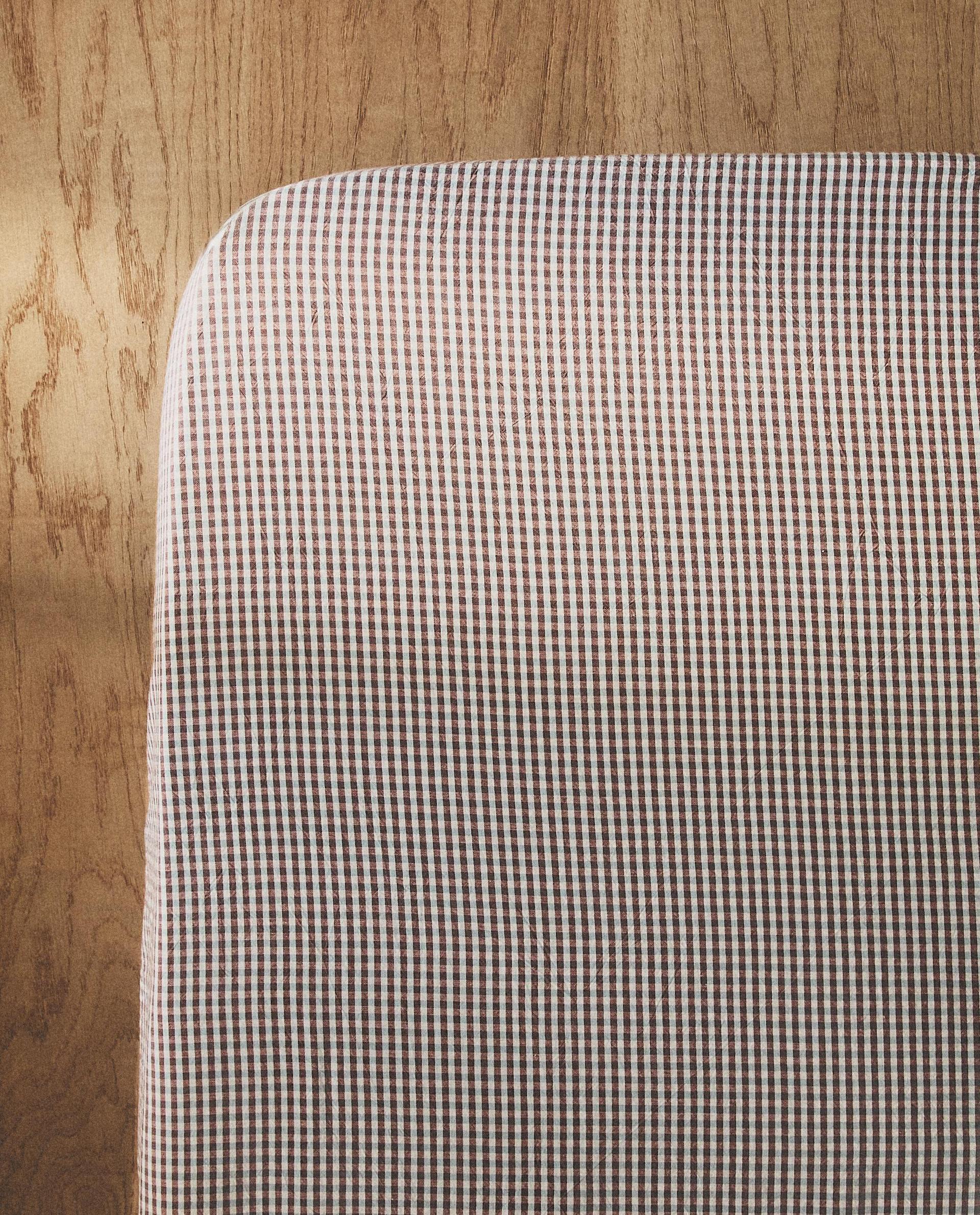 KIDS' DYED THREAD CHECK FITTED SHEET KIDS' DYED THREAD CHECK FITTED SHEET