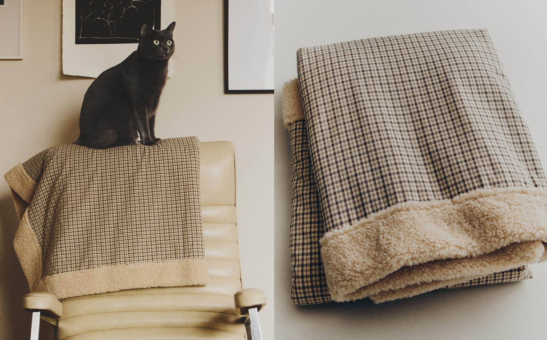 SMALL CHECK PET THROW SMALL CHECK PET THROW