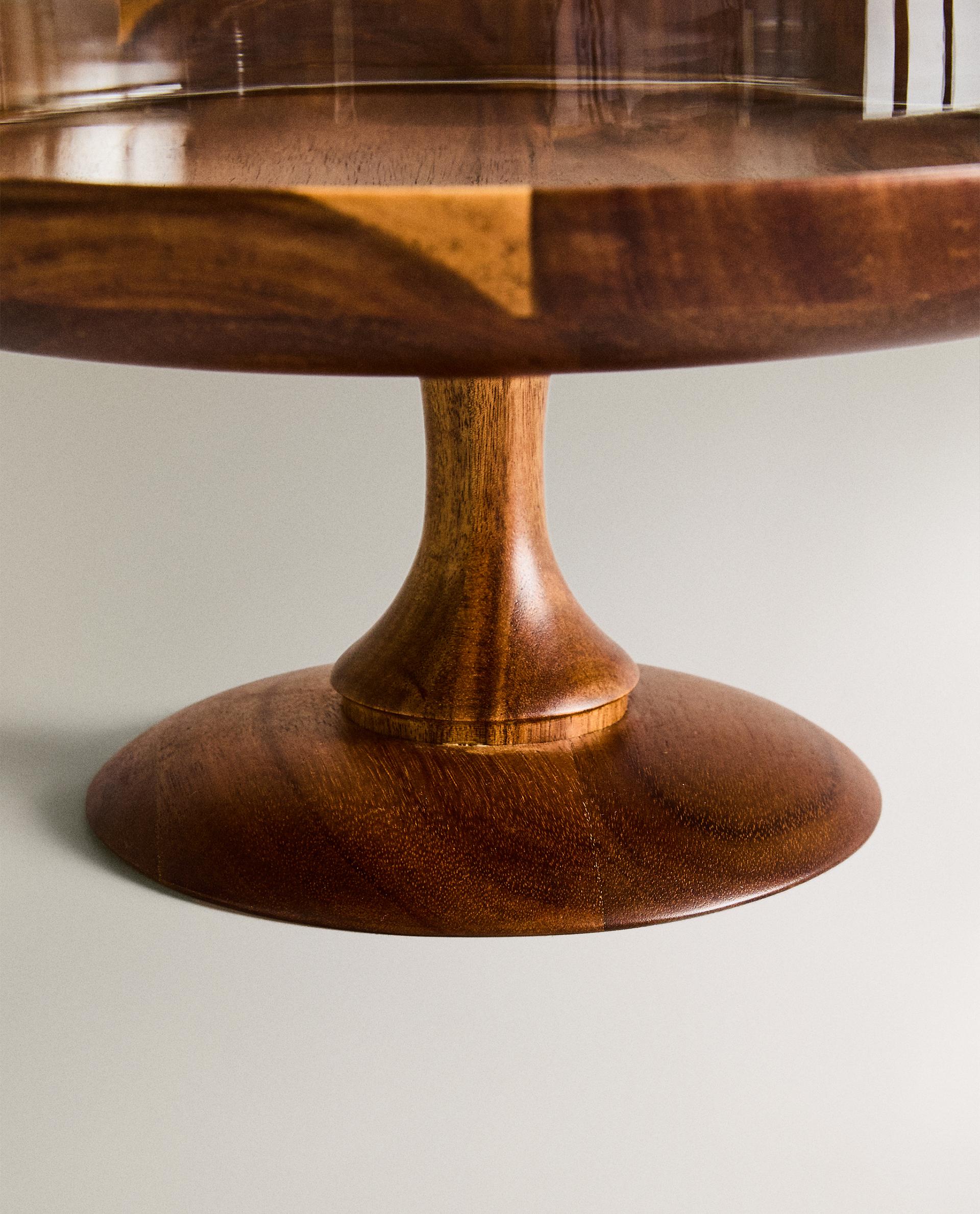 WOODEN CAKE STAND