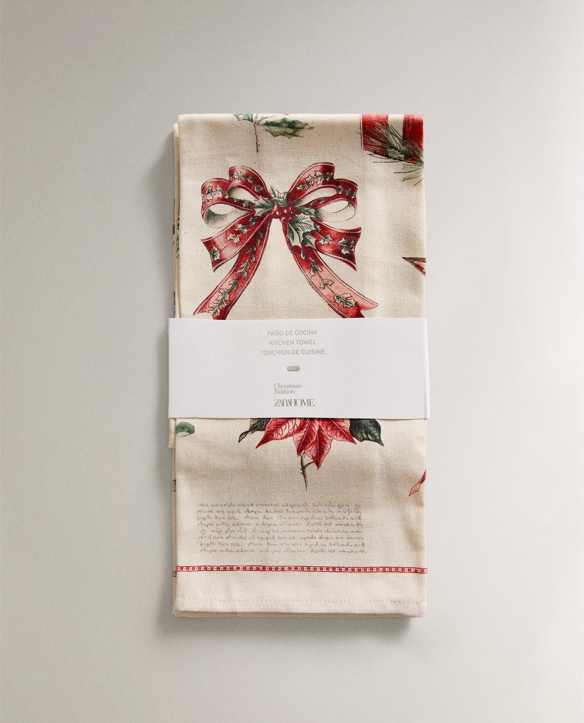 PAÑO COCINA ALGODÓN ESTAMPADO NAVIDAD (PACK DE 2)