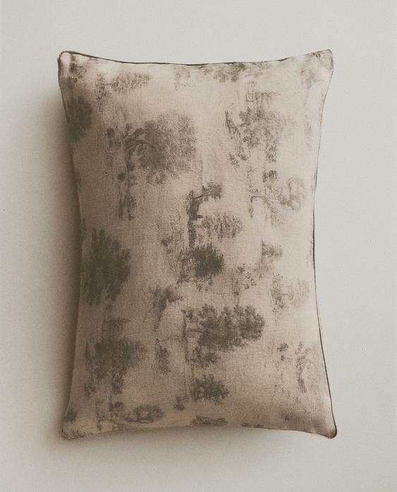 TOILE DE JOUY THROW PILLOW COVER TOILE DE JOUY THROW PILLOW COVER