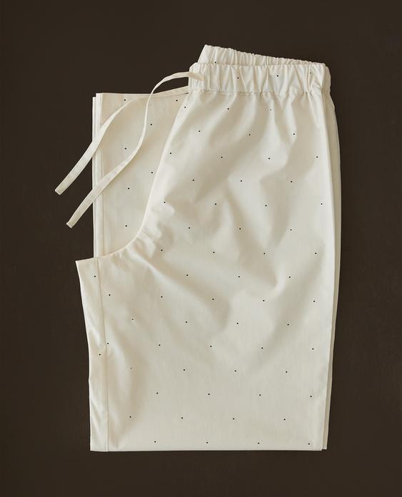 CALÇA COMPRIDA COM BOLINHAS
