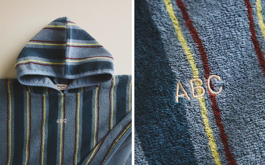 PONCHO MARE BAMBINO RIGHE PONCHO MARE BAMBINO RIGHE