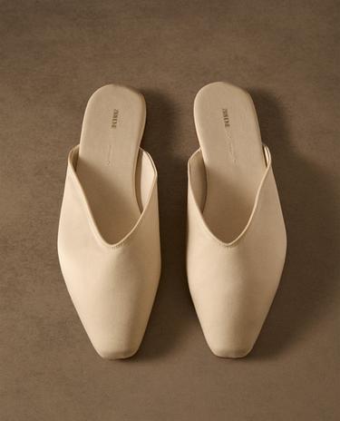 SATEEN MULE SLIPPERS