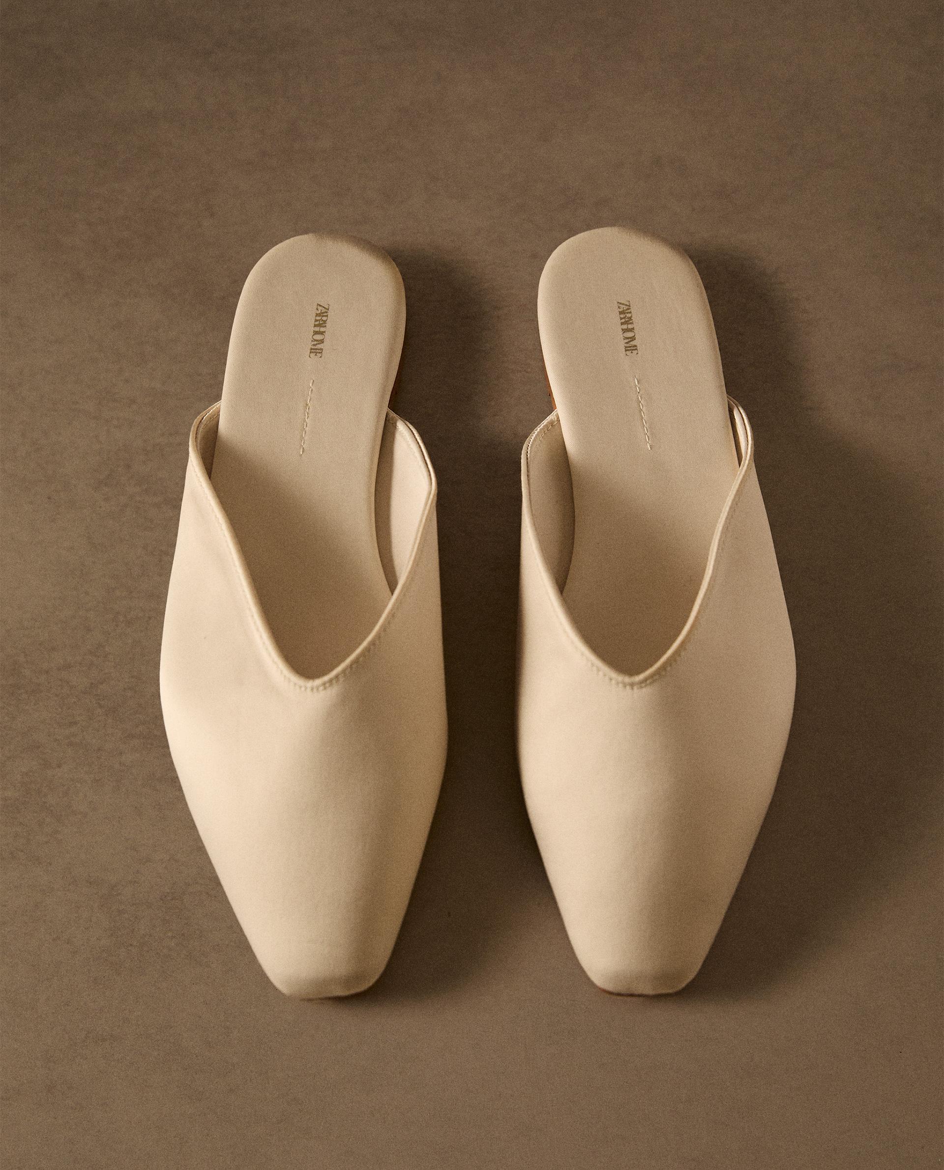 Satin Zara Home Mules Zapatillas Zara Pantuflas Zara Home