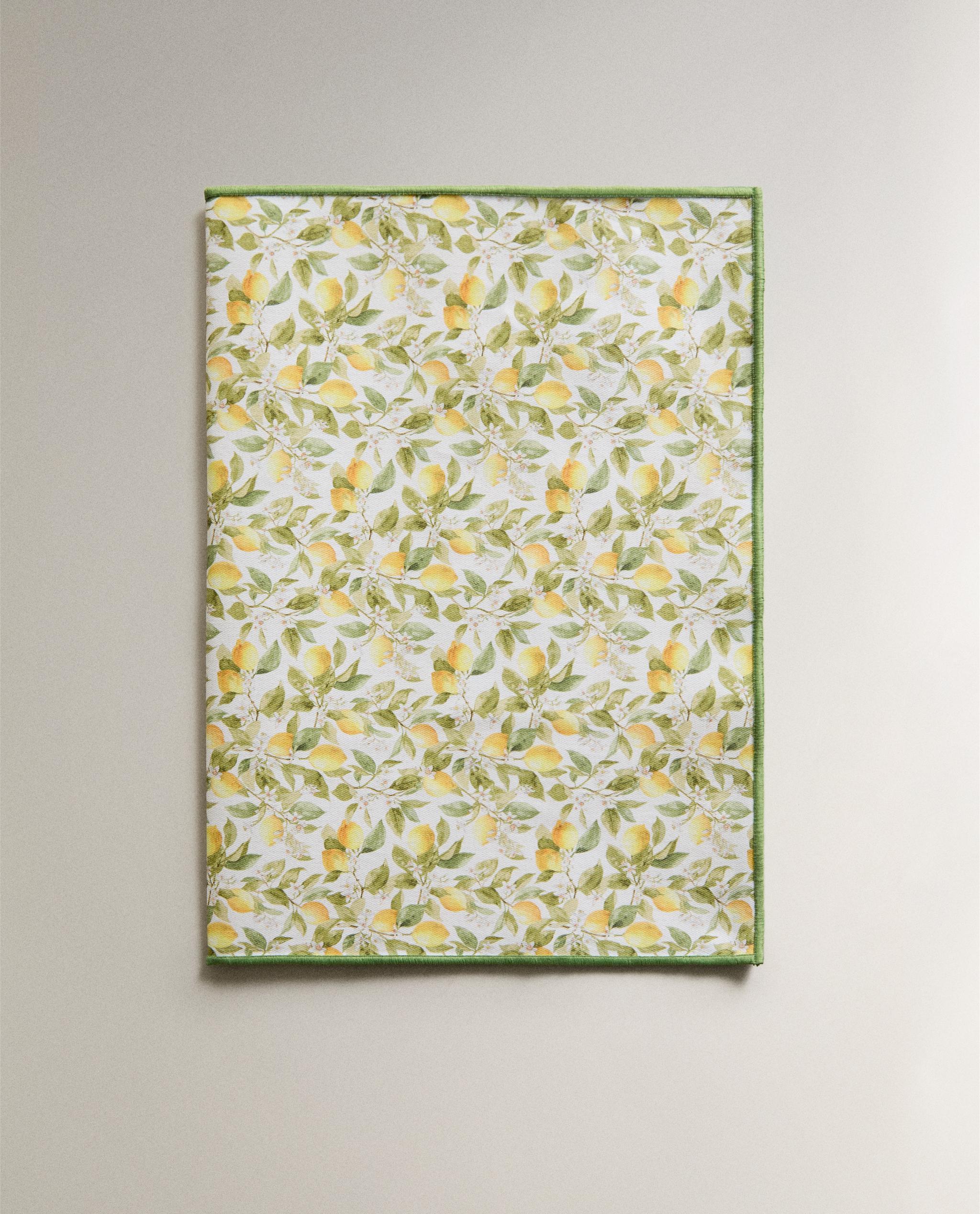 RESIN-COATED LEMON PRINT COTTON PLACEMAT product thumbnail 6