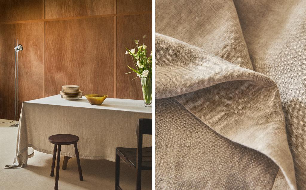 WASHED LINEN TABLECLOTH