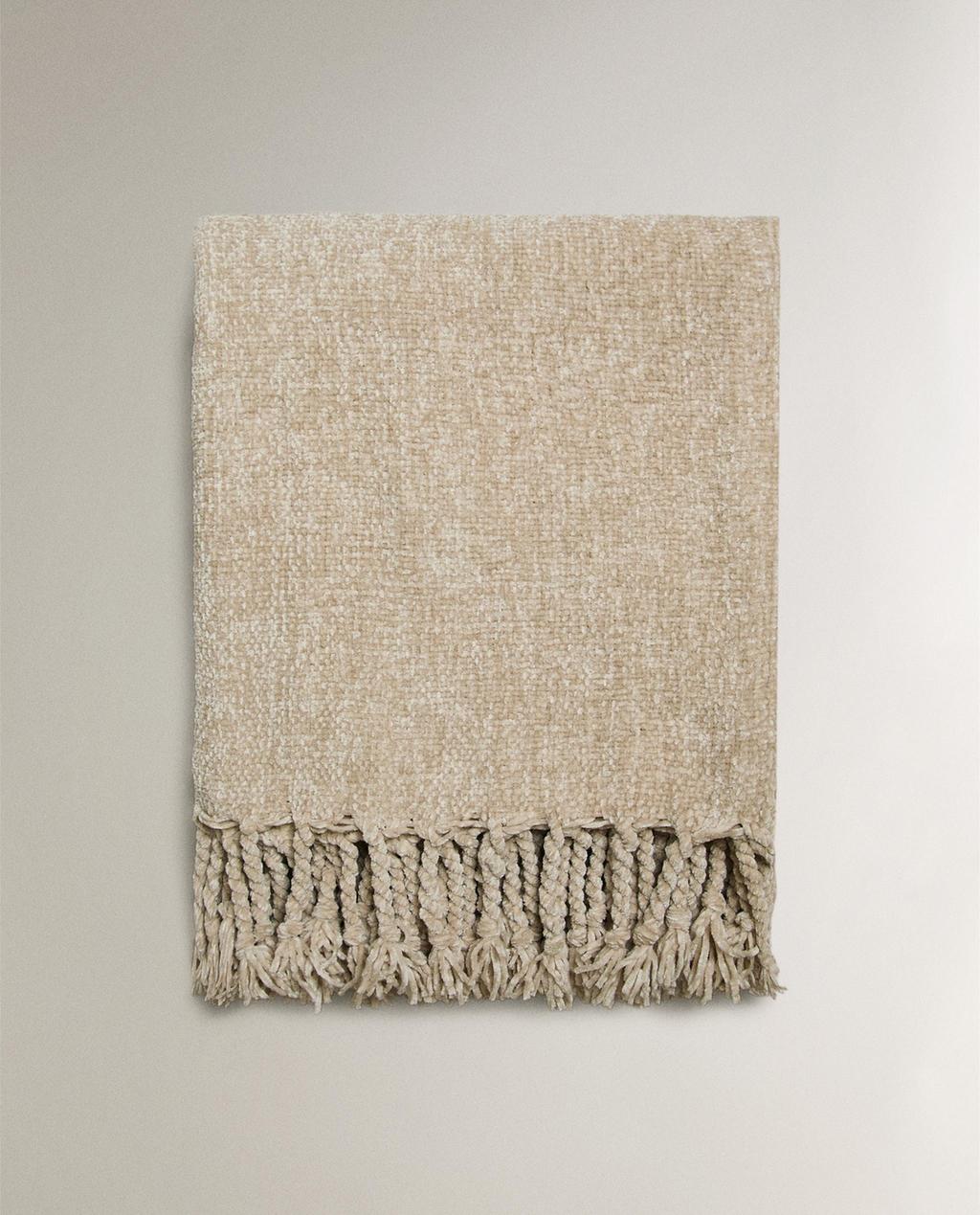 チャンキー シェニール ブランケット