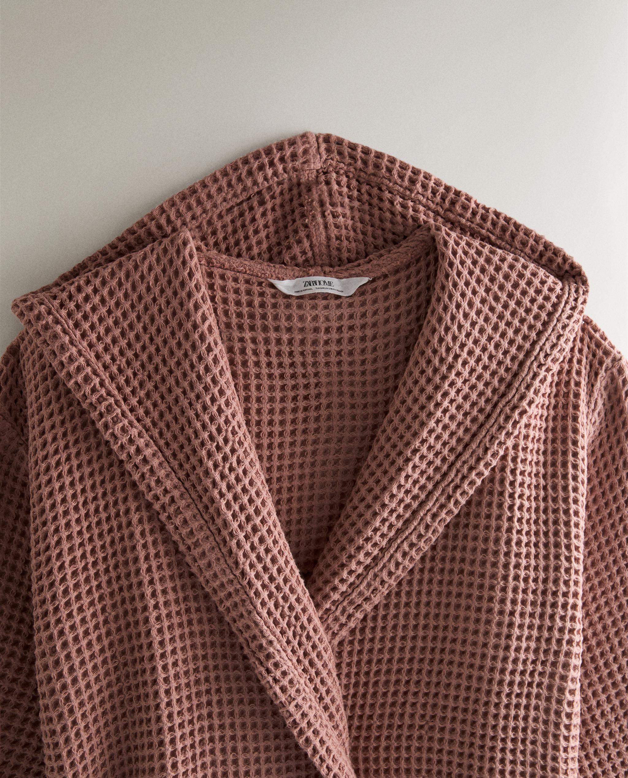COTTON WAFFLE-TEXTURE BATHROBE product thumbnail 11