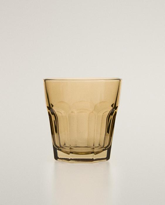 GLAZEN KOFFIEGLAS MET RELIËF GLAZEN KOFFIEGLAS MET RELIËF