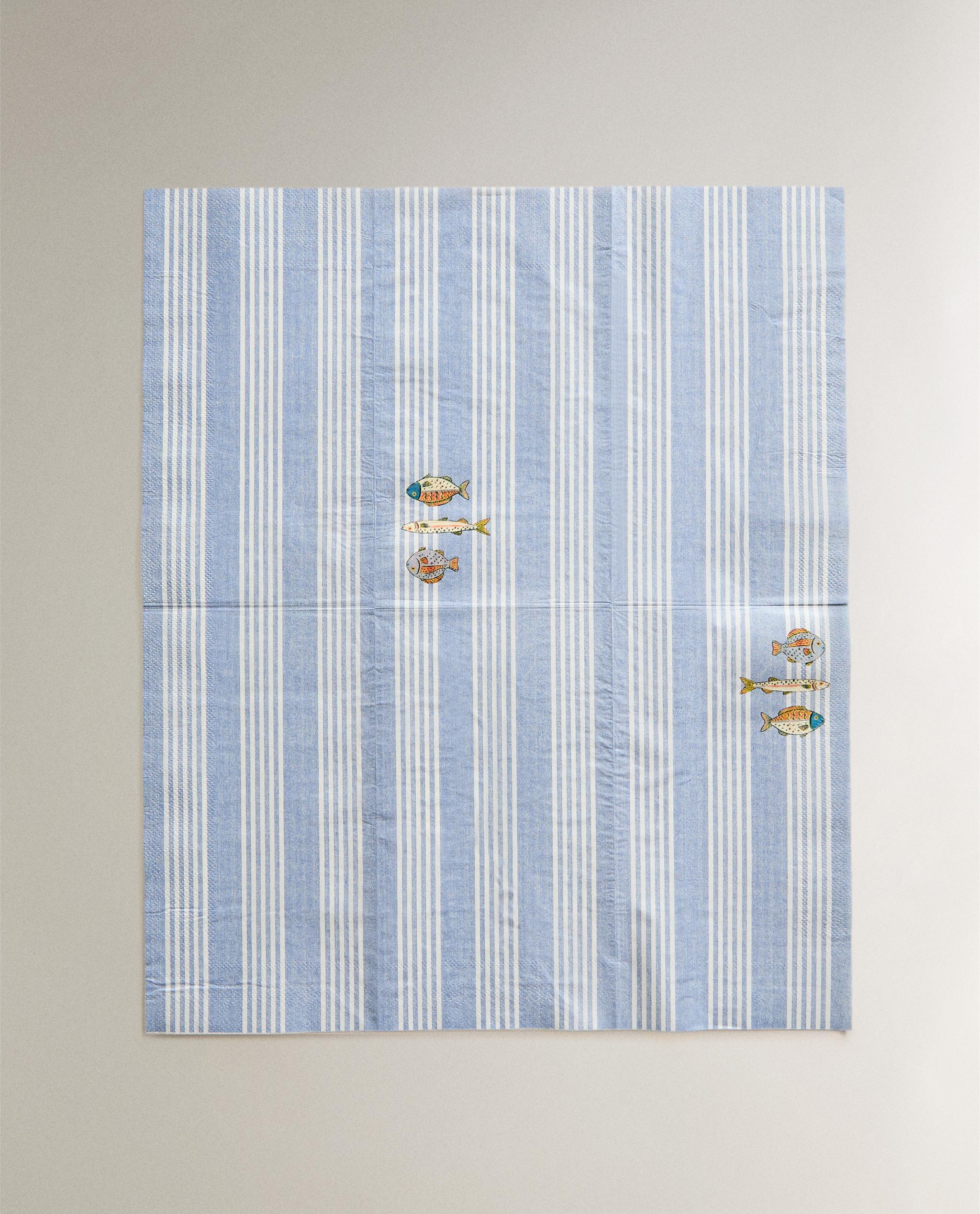 PACK OF FISH PRINT PAPER NAPKINS (PACK OF 30) product thumbnail 5