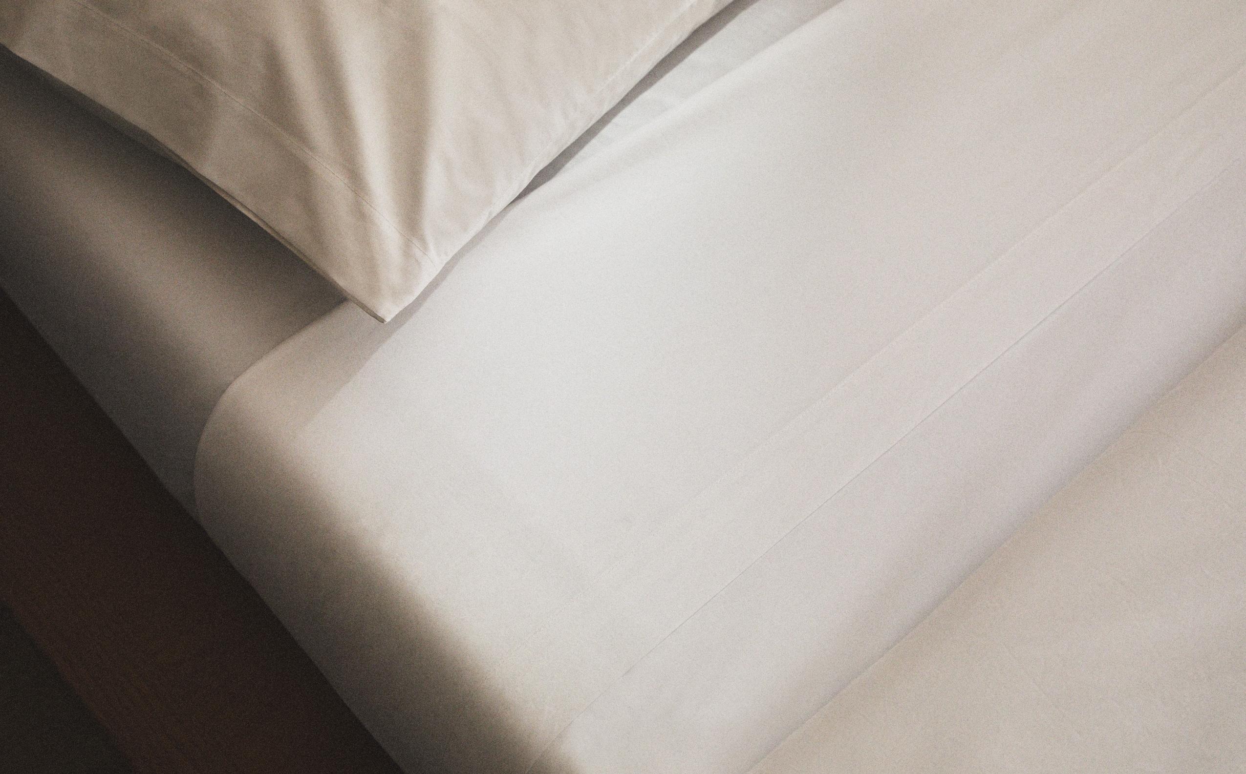 500スレッドカウント フランジ付 コットンパーケル フラットシーツ