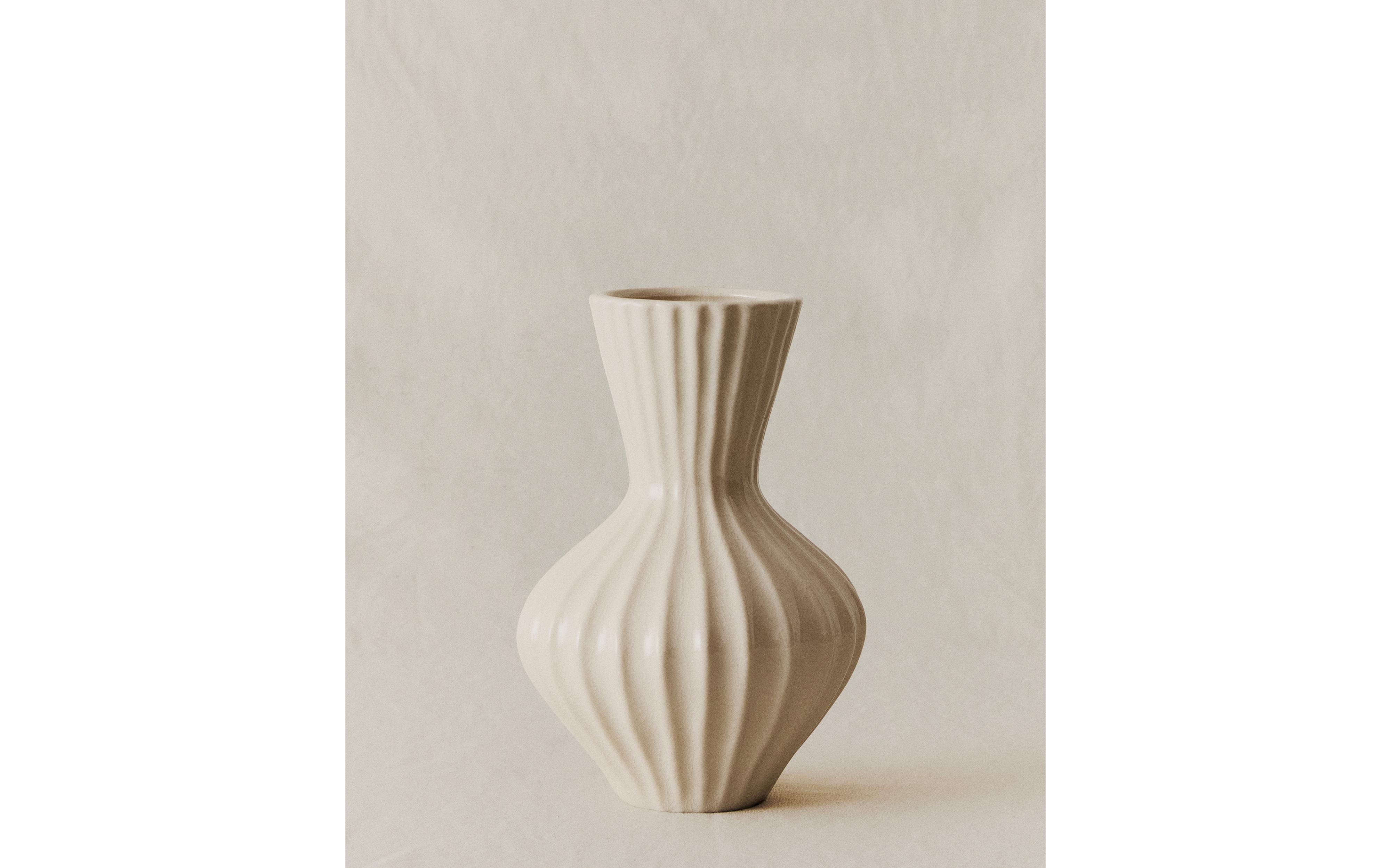 SMALL ENAMELLED STRIPED CERAMIC VASE product thumbnail 8