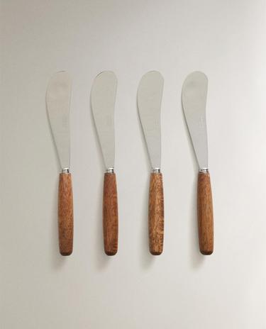 FLERPACK SMÖRKNIVAR I TRÄ (4-PACK)
