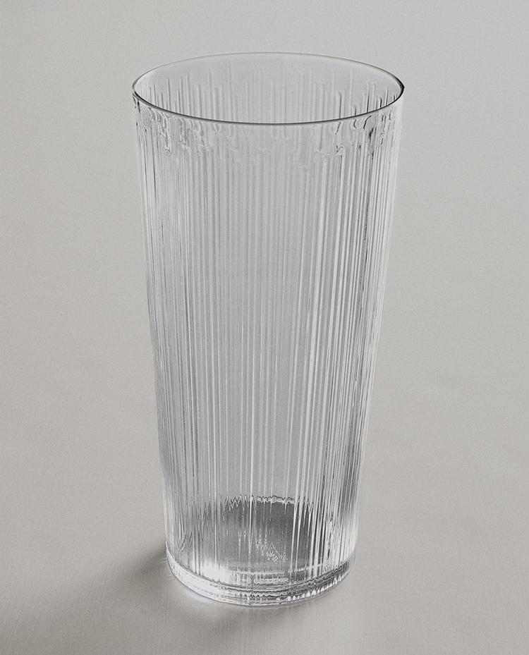 GLASS VASE WITH RAISED DESIGN GLASS VASE WITH RAISED DESIGN