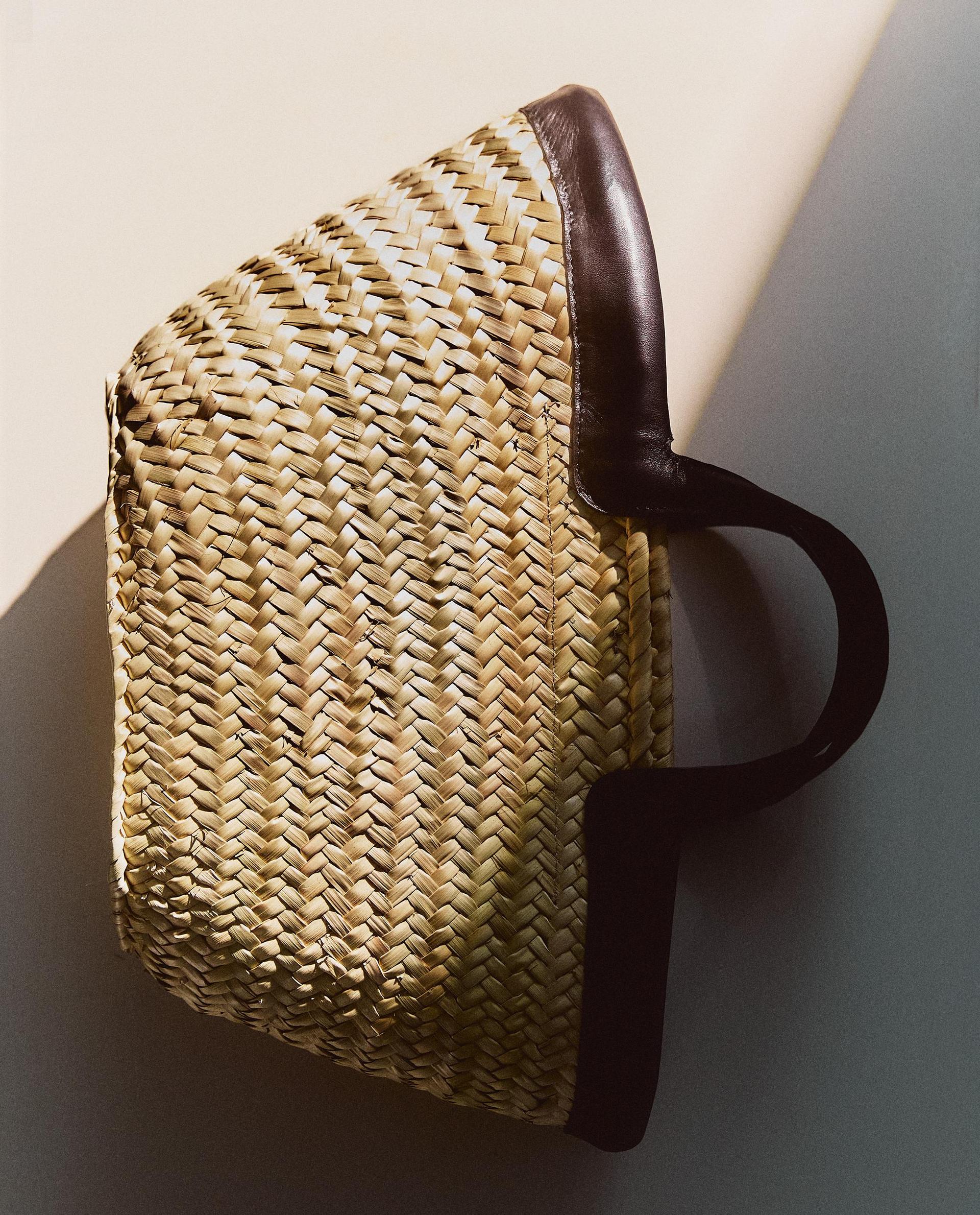 MINI SHOPPER MET LEREN DETAIL MINI SHOPPER MET LEREN DETAIL