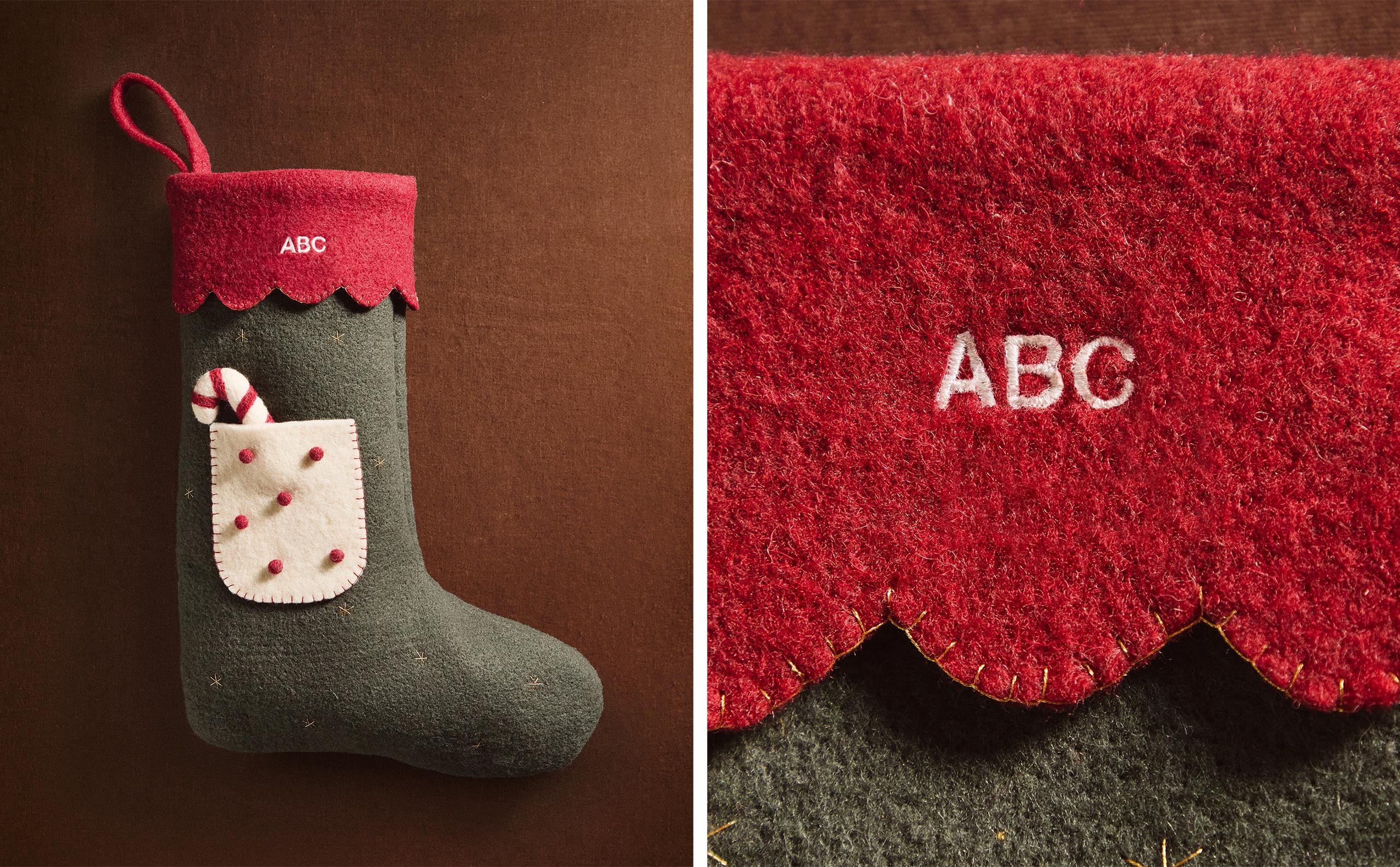 CHILDREN’S CHRISTMAS FELT STOCKING DECORATION