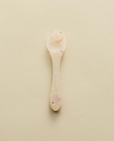 CUCHARA INFANTIL SILICONA CONFETI