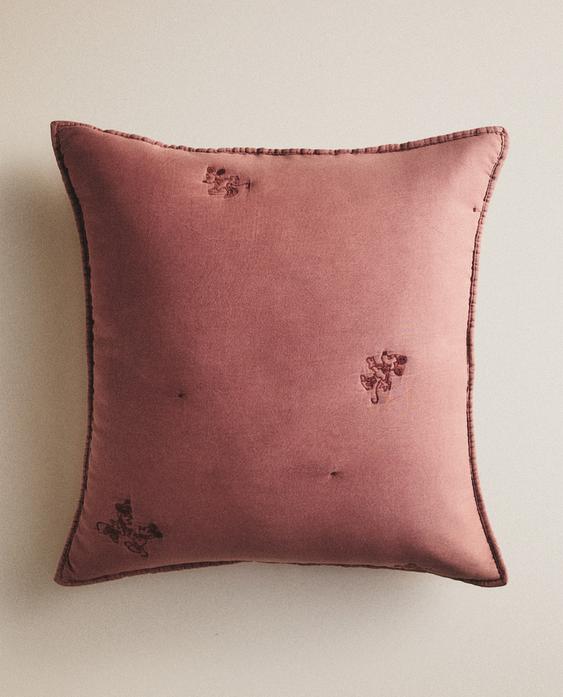 KIDS' MICKEY & MINNIE ©DISNEY QUILTED CUSHION COVER