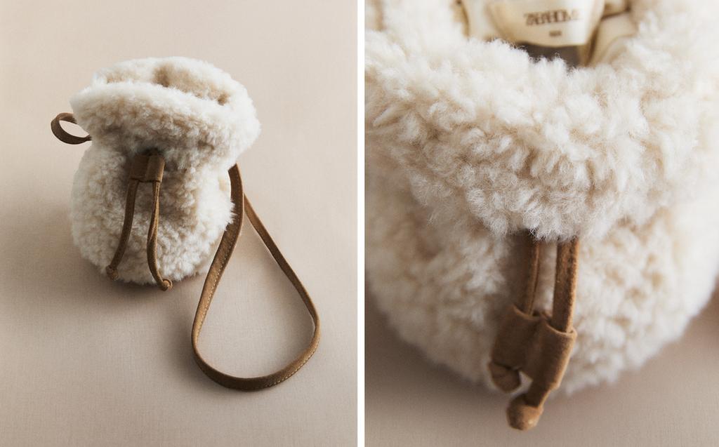 인조 양털 키즈 백