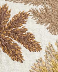 CUSHION COVER WITH EMBROIDERED LEAVES product thumbnail 6