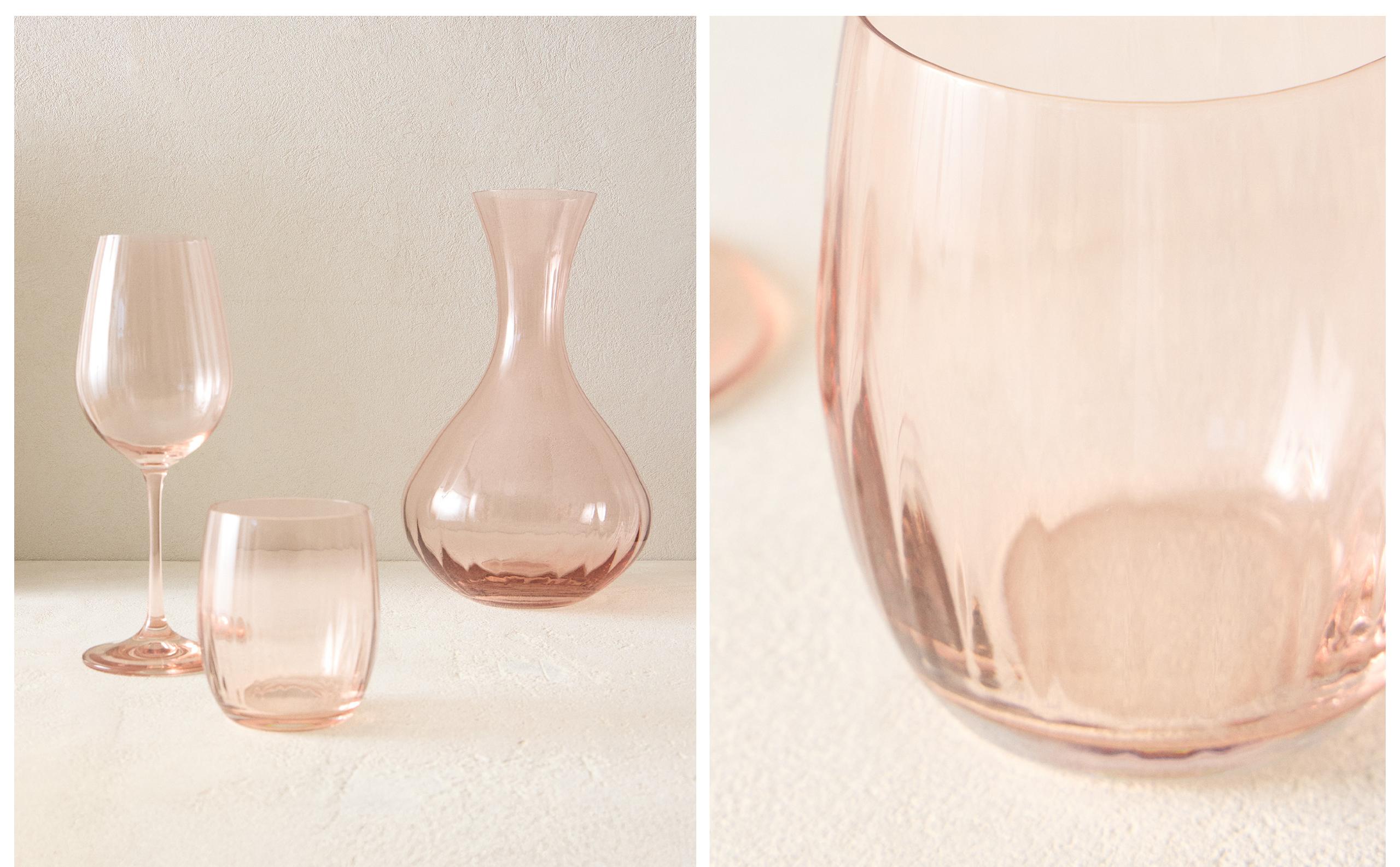OPTICAL-EFFECT GLASSWARE SET