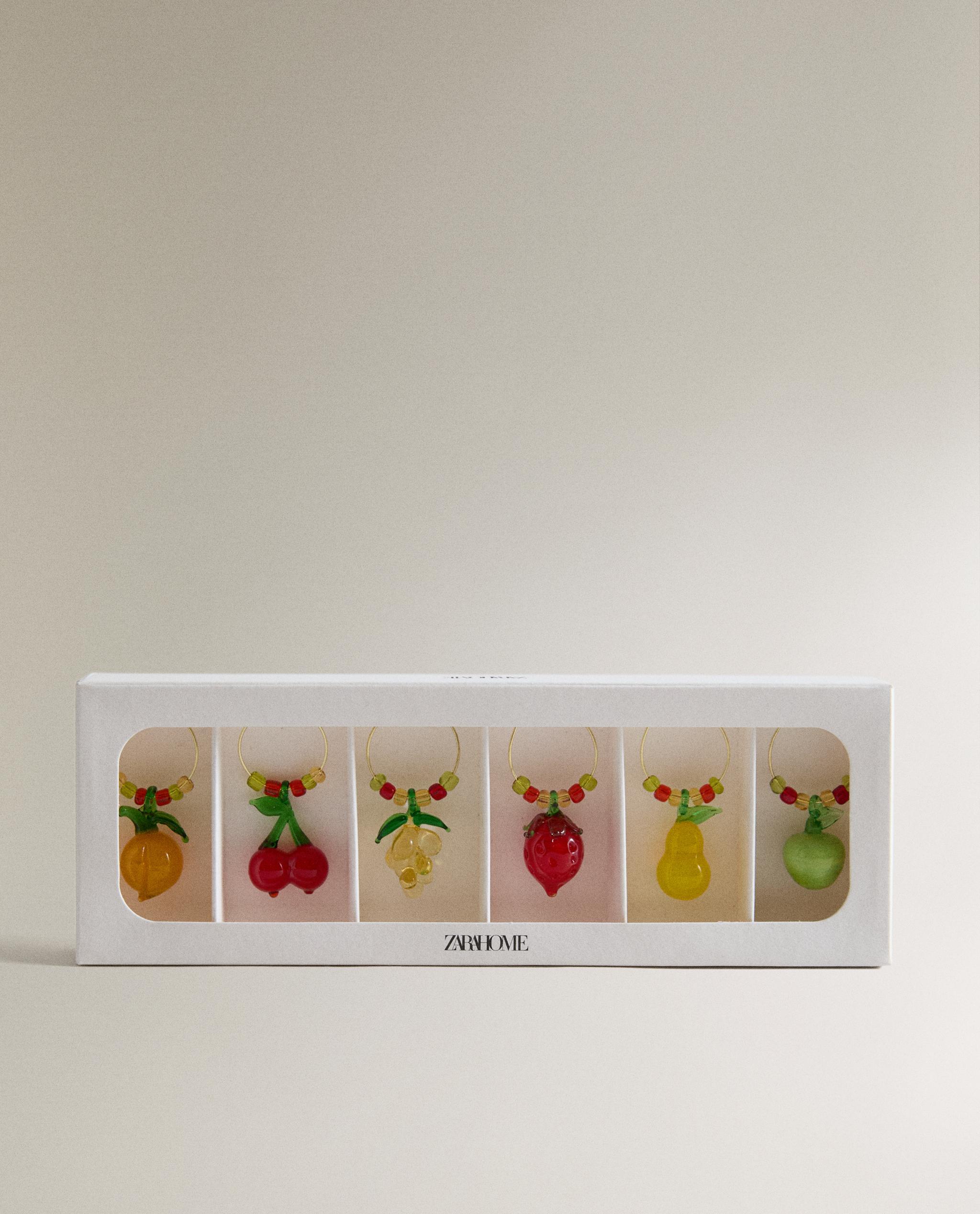 PACK OF FRUIT GLASS CHARMS (PACK OF 6) product thumbnail 2
