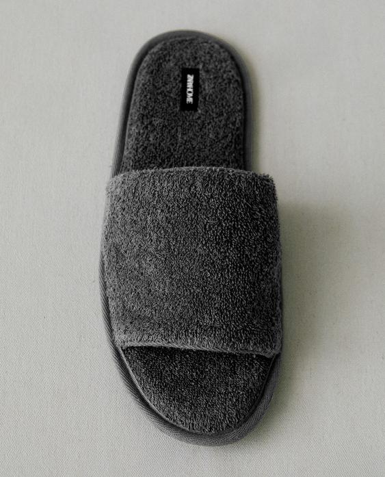OPEN TERRY BATHROOM SLIPPERS