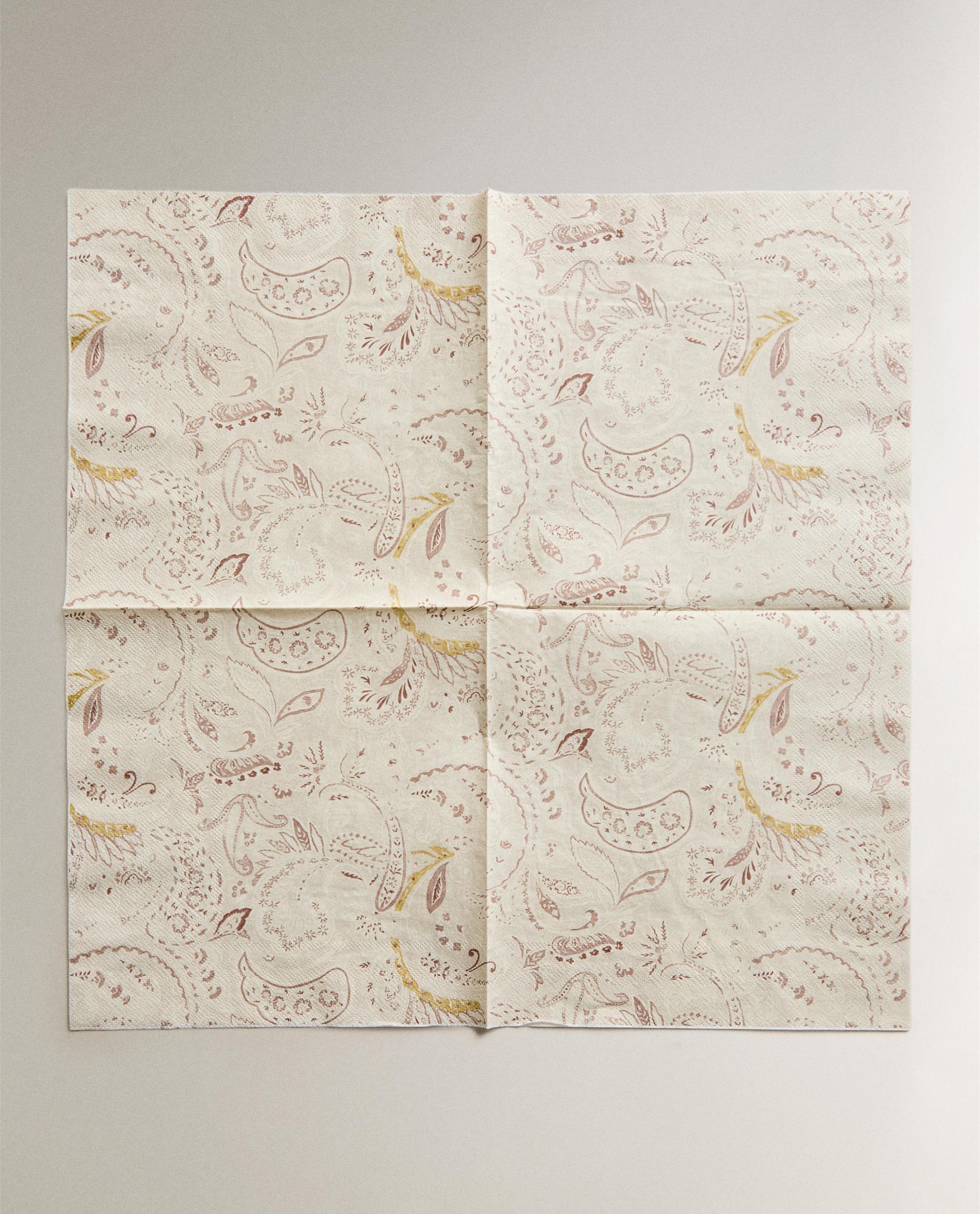 PACK OF PAISLEY PAPER NAPKINS (PACK OF 20) product thumbnail 5