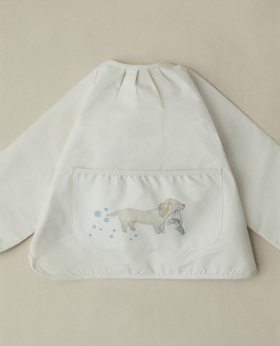 BABADOR INFANTIL COM MANGAS DE CACHORRO PATINADOR
