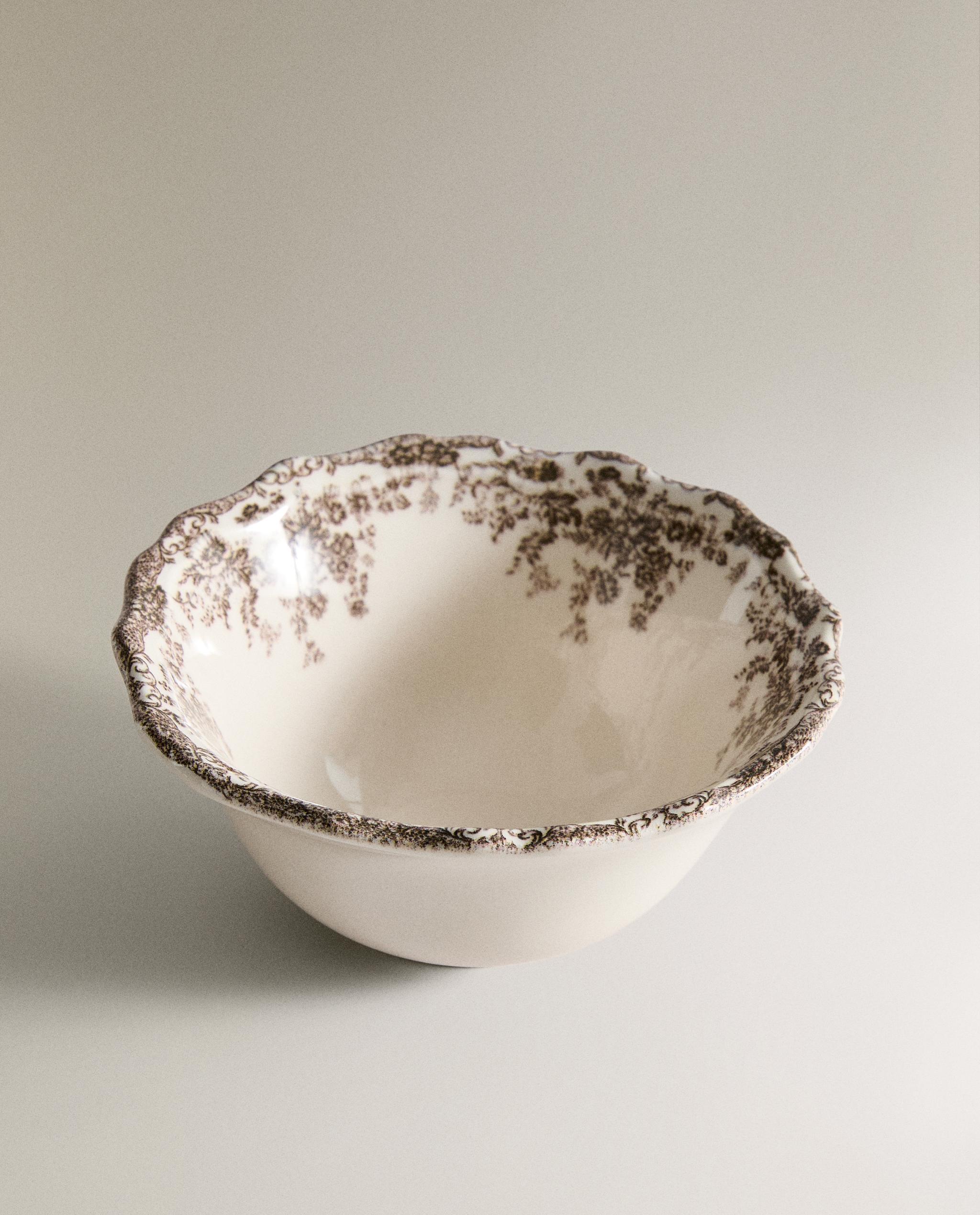 FLORAL EARTHENWARE SNACK BOWL product thumbnail 16