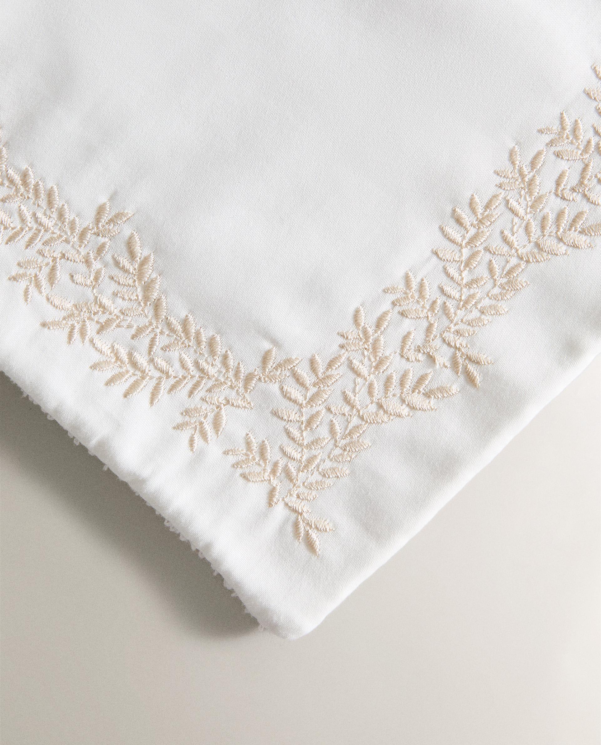 植物 刺繍 ハンドタオルセット（2枚セット） | Zara Home 日本/Japan