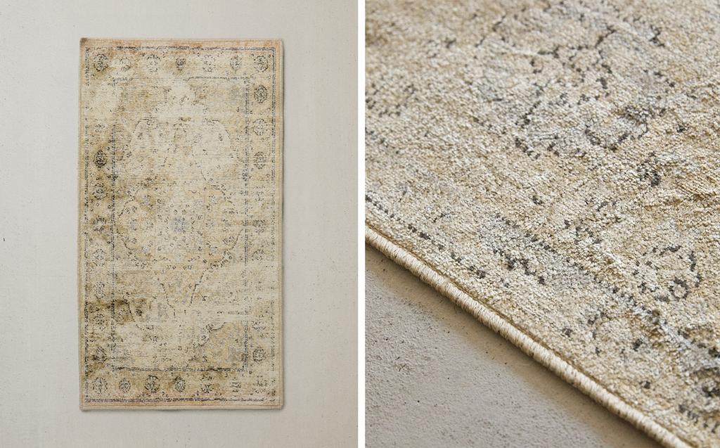 RUNNER RUG WITH VINTAGE EFFECT RUNNER RUG WITH VINTAGE EFFECT